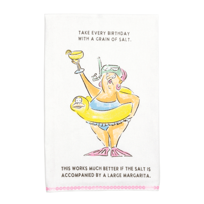 Glitter Birthday Tea Towel