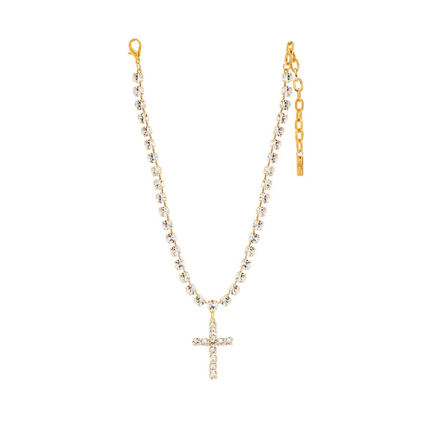 Mini Donatella Necklace in Antique Gold