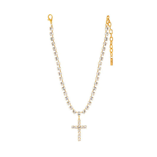 Mini Donatella Necklace in Antique Gold