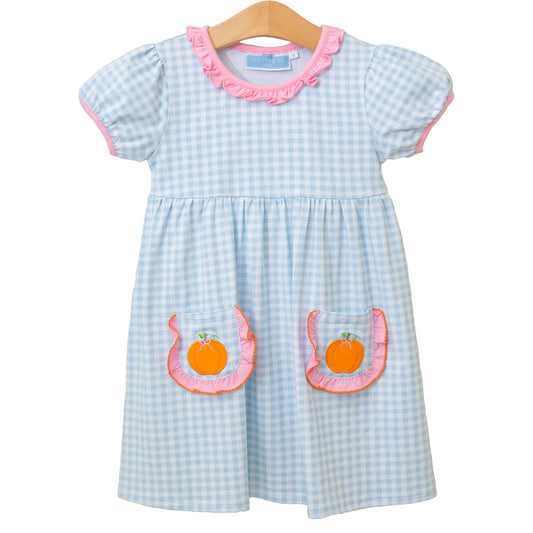 Pumpkin Short Sleeve Dress | Trotter Street