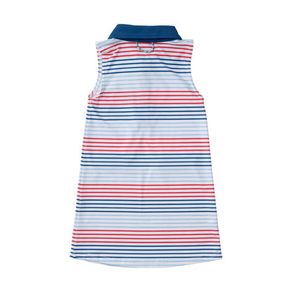 Girls Sleeveless Performance Polo Dress | PRODOH