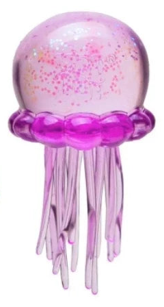 Glitter Jellyfish Squishy Toy