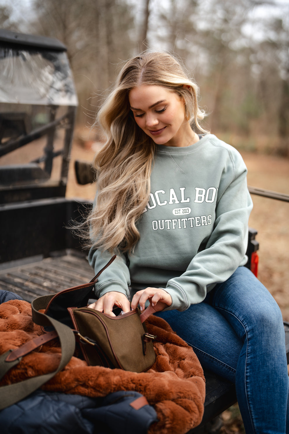 Collegiate Cotton Crewneck | Local Boy