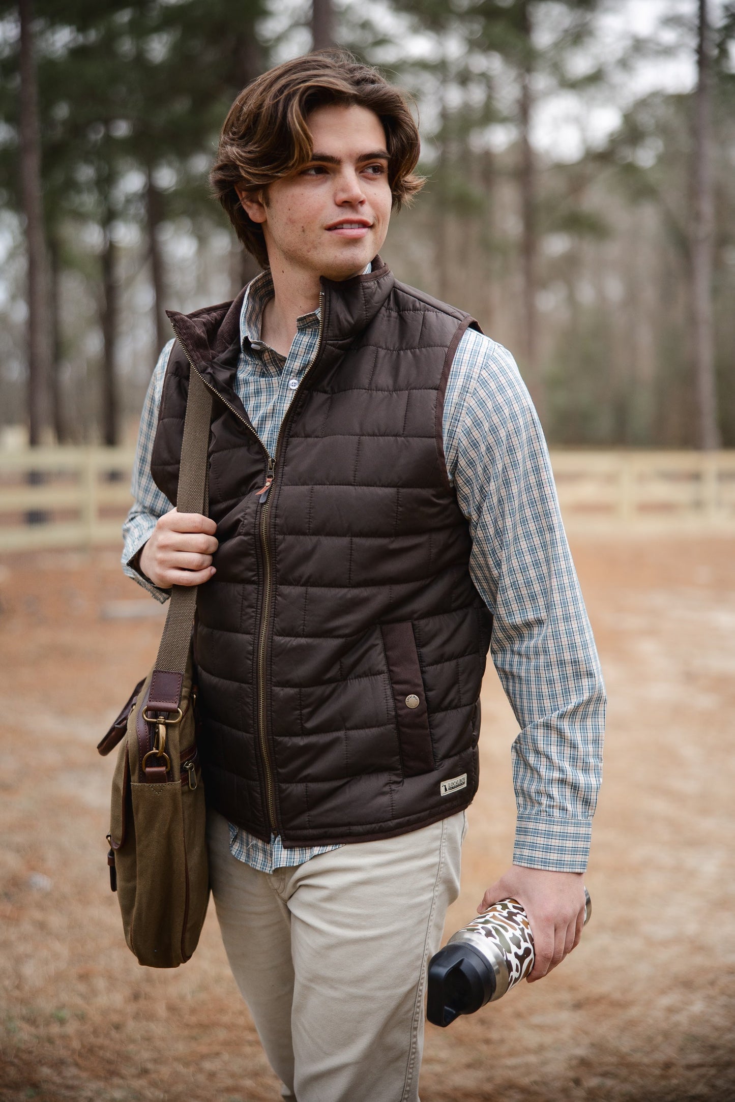 Brick Quilted Vest | Local Boy