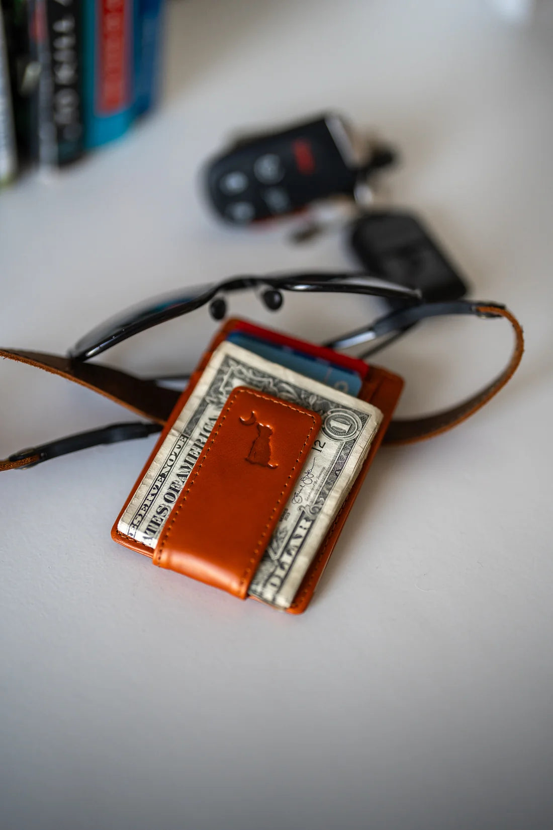 Leather Money Clip