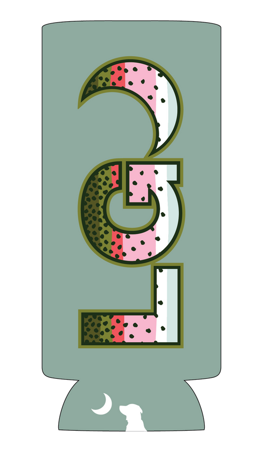 LG Rainbow Slim Koozie