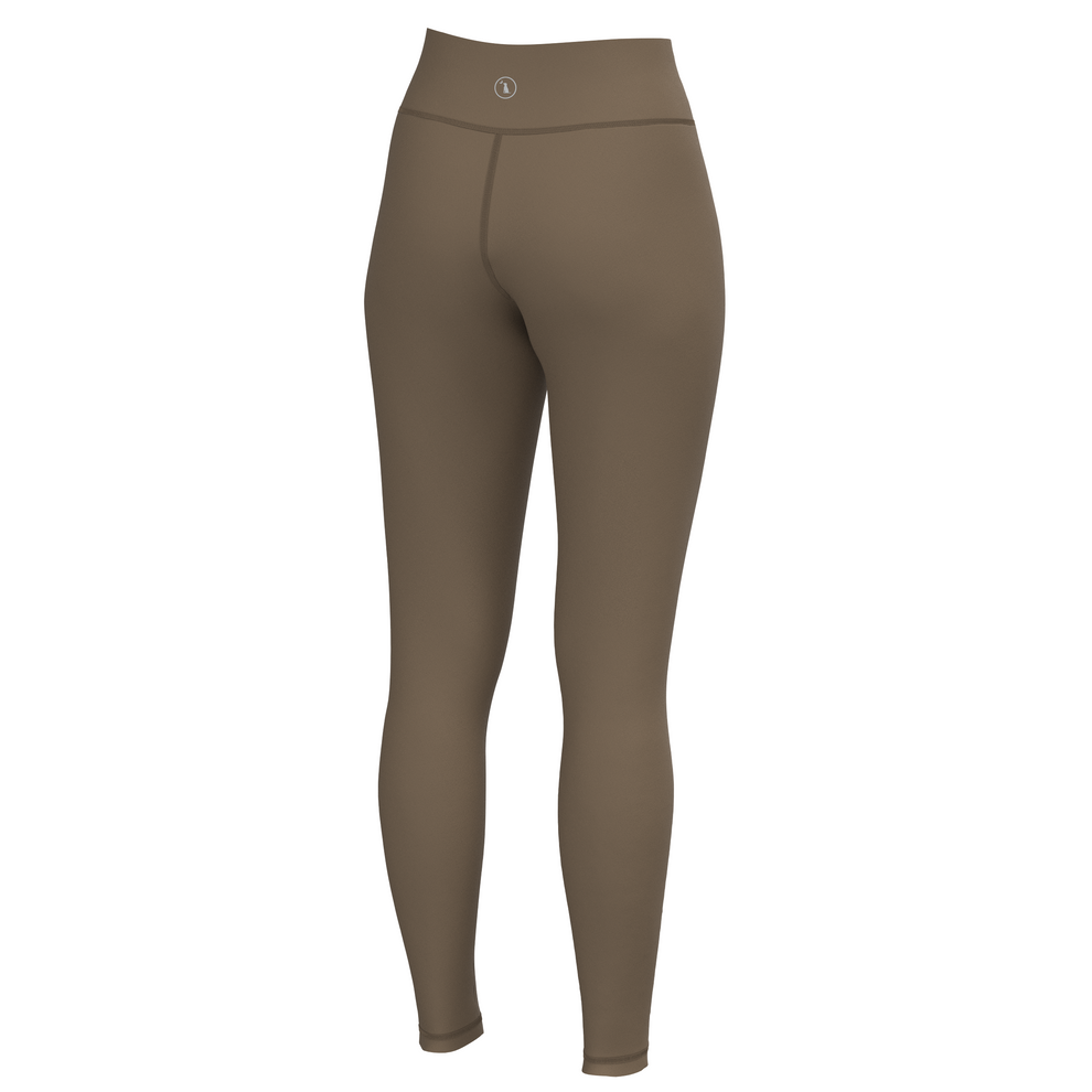Brown leggings on a white background