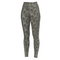 Green camouflage leggings on a white background