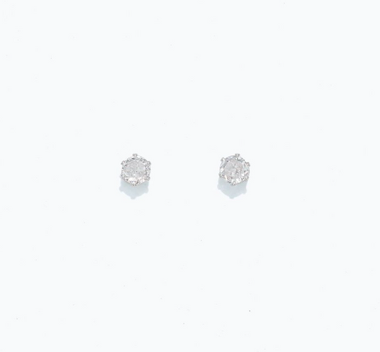 CZ Studs in Silver | Cuties Hypoallergenic Earrings