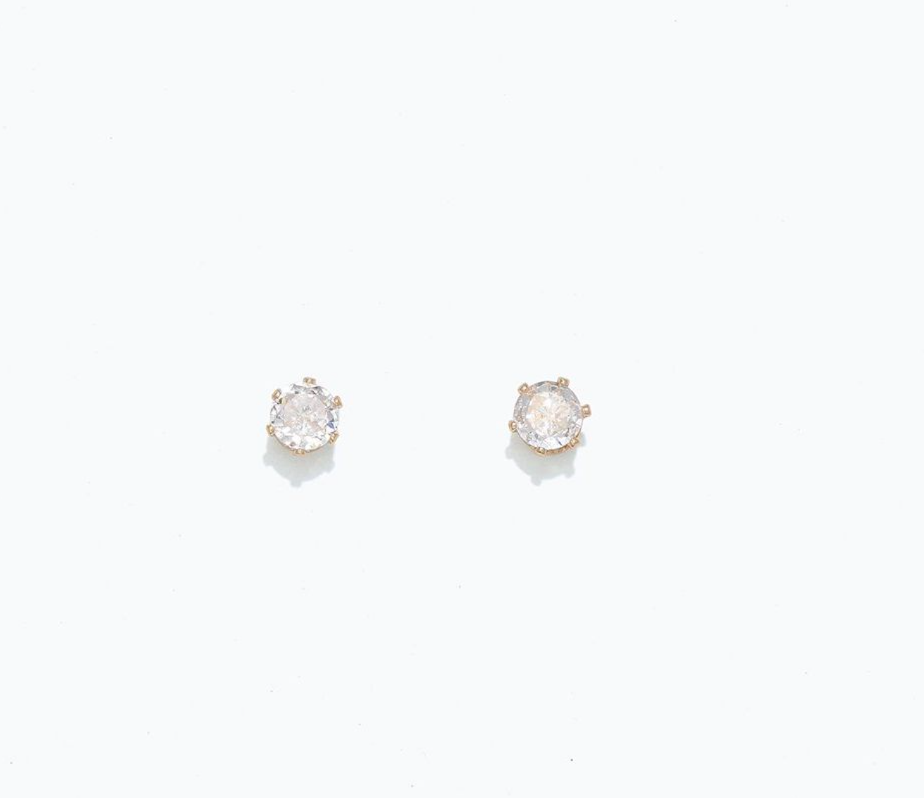 CZ Studs in Gold | Cuties Hypoallergenic Earrings