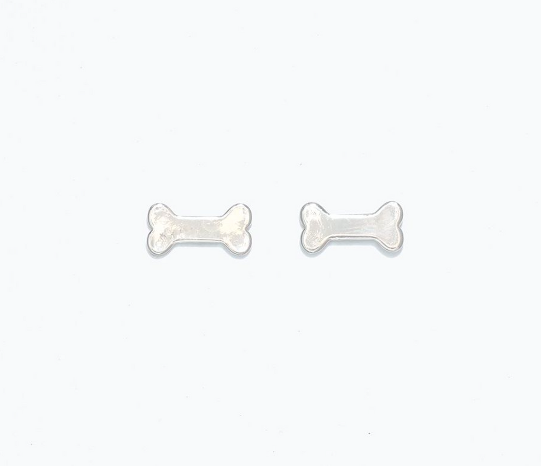Silver Dog Bones | Cuties Hypoallergenic Earrings