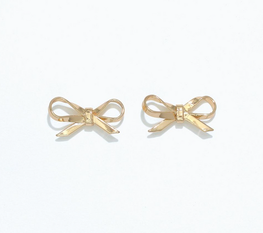 Polished Gold Bows | Cuties Hypoallergenic Earrings