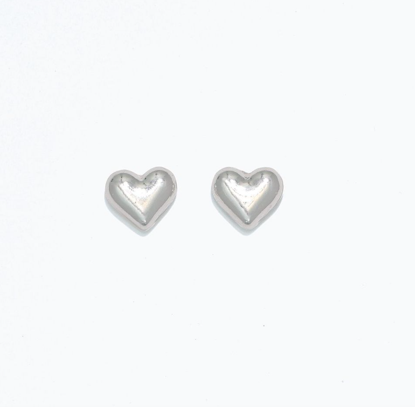 Polished Silver Heart | Cuties Hypoallergenic Earrings