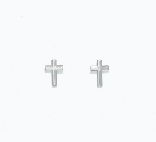 Classic Silver Crosses | Cuties Hypoallergenic Earrings