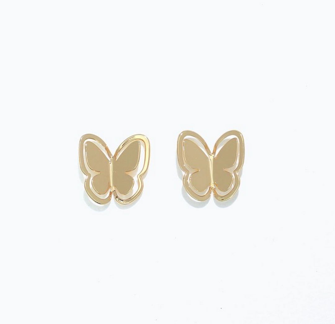 Gold Butterflies | Cuties Hypoallergenic Earrings