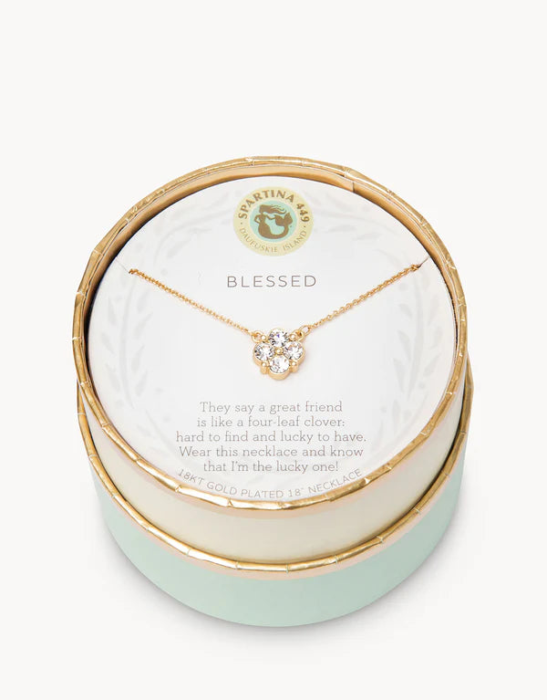 Sea La Vie Necklace Blessed Clover