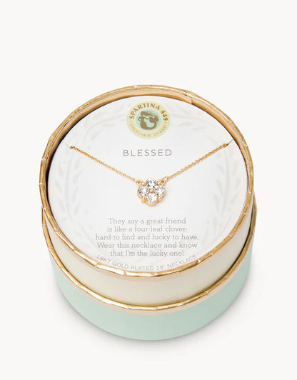 Sea La Vie Necklace Blessed Clover