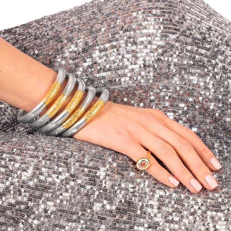 BudhaGirl Silver Tzubbie All Weather Bangle® (AWB®) – Serenity Prayer