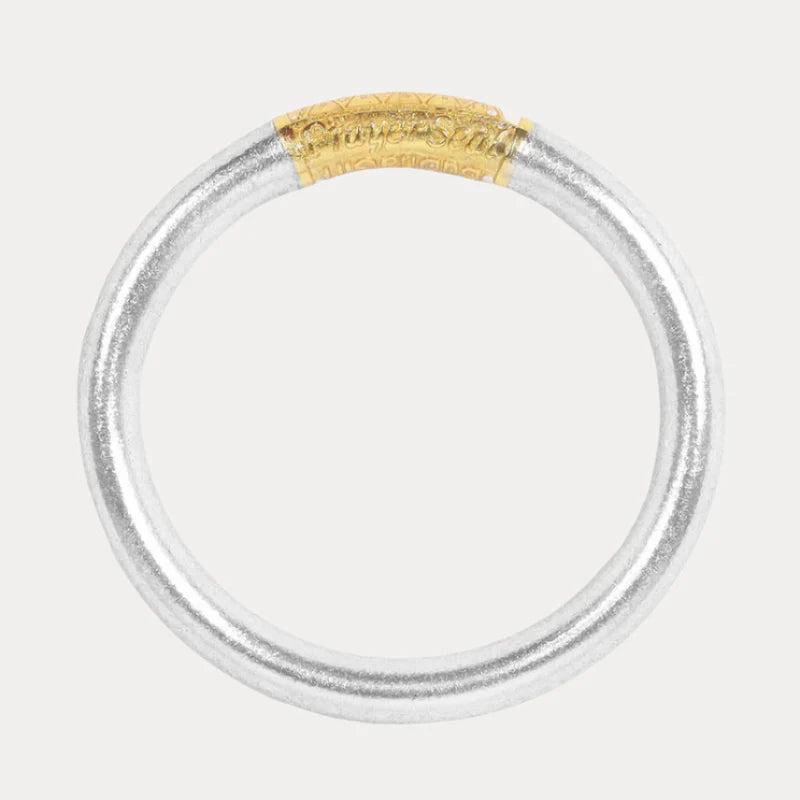 BudhaGirl Silver Tzubbie All Weather Bangle® (AWB®) – Serenity Prayer