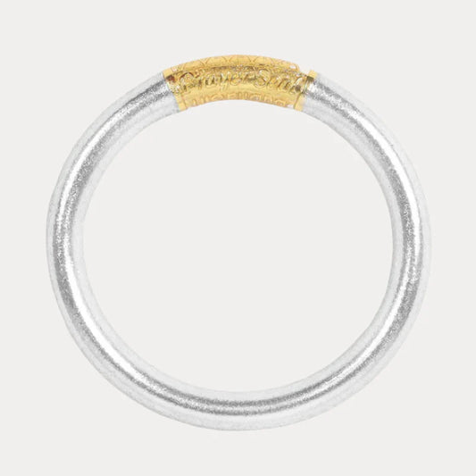 BudhaGirl Silver Tzubbie All Weather Bangle® (AWB®) – Serenity Prayer