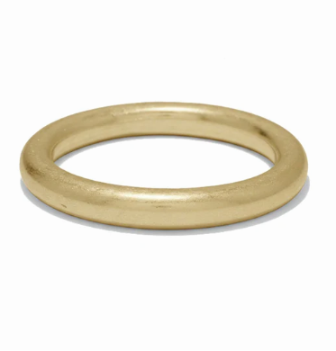 Lightweight Worn Brass Bangle Bracelet