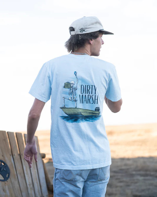 Dirty Marsh Outfitters Skelly with Da Speaker Tee