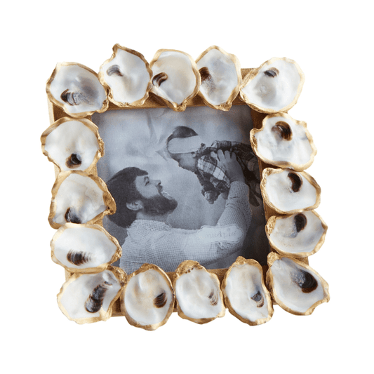 Square Mini Gold Oyster Frame | Mud Pie
