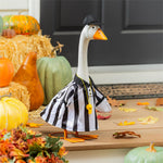 Giddy the Goose wearing a black and white referee outfit, perfect for football season, game day, and sports-themed fall décor.