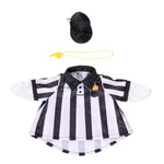 Giddy the Goose wearing a black and white referee outfit, perfect for football season, game day, and sports-themed fall décor.