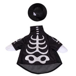 Glow-in-the-dark skeleton outfit for Halloween porch décor and spooky seasonal decorating.
