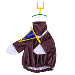 Giddy the Goose Football Goal Post Outfit featuring a football jersey, goal post headpiece, and Touchdown pennant.