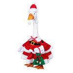 Giddy the Goose Mrs. Claus Outfit by Evergreen, a festive Mrs. Claus costume designed for dressing the Giddy porch goose for Christmas and holiday displays.
