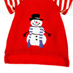 Giddy the Goose Red Sweater Outfit by Evergreen, a cozy red seasonal sweater designed for dressing the Giddy porch goose for Christmas and winter displays.
