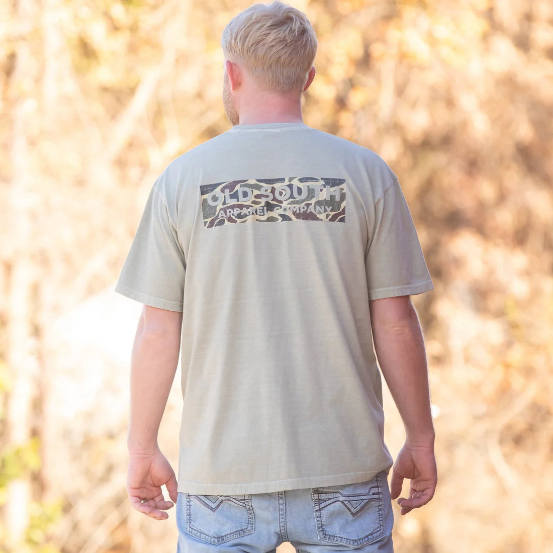 Old South Thicket Camo Logo Short Sleeve Tee