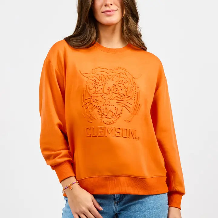 Sarah Sweatshirt | Clemson Tiger Head
