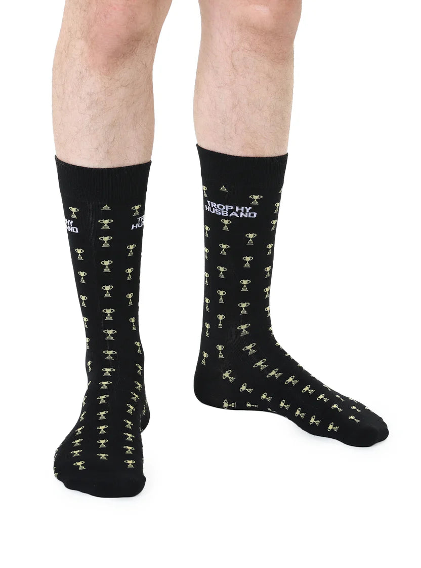 Trophy Husband Bamboo Crew Socks