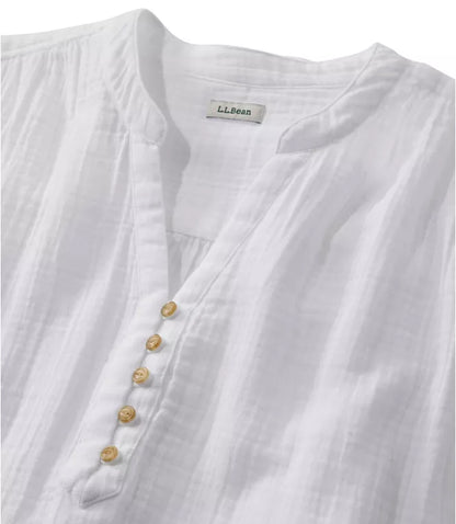 Women's Cloud Gauze Short-Sleeve Shift Dress