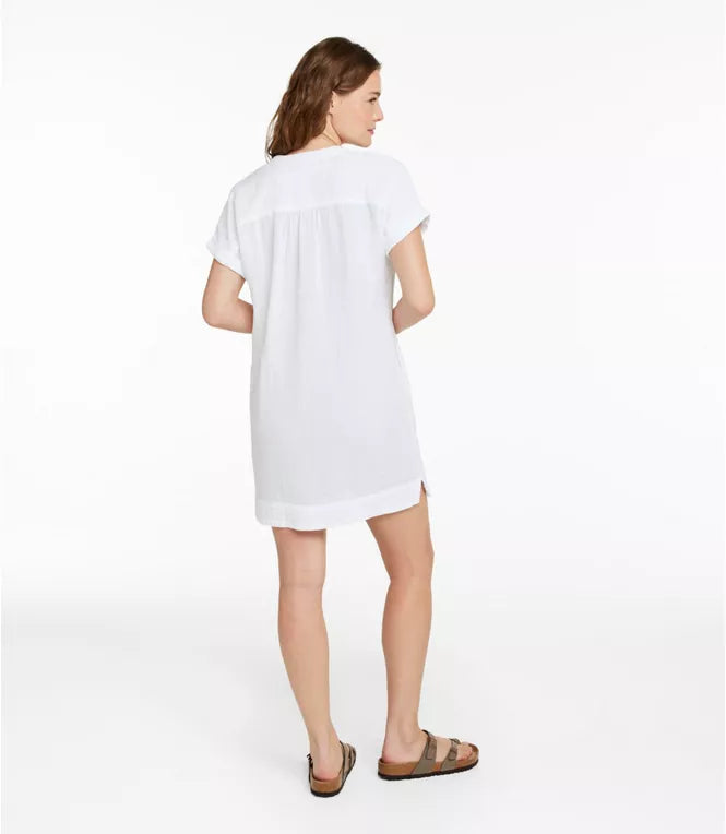 Women's Cloud Gauze Short-Sleeve Shift Dress