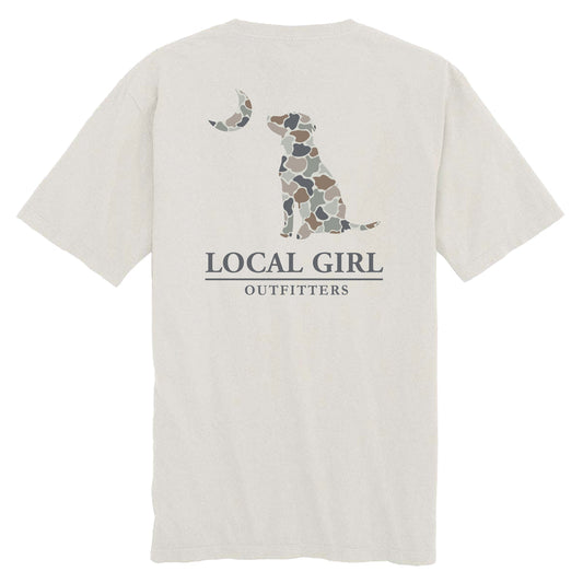 Youth Floral Dog & Moon SS Tee | Local Girl