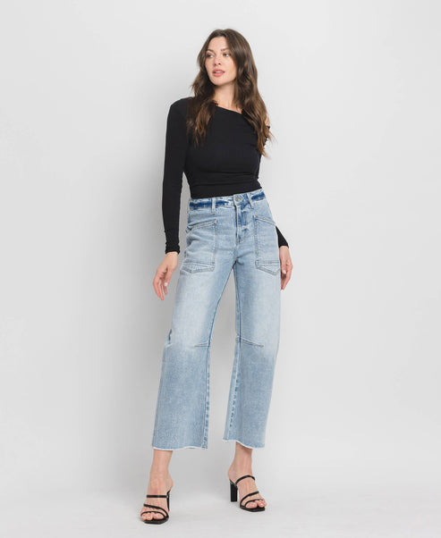 Super High Rise Barrel Jeans