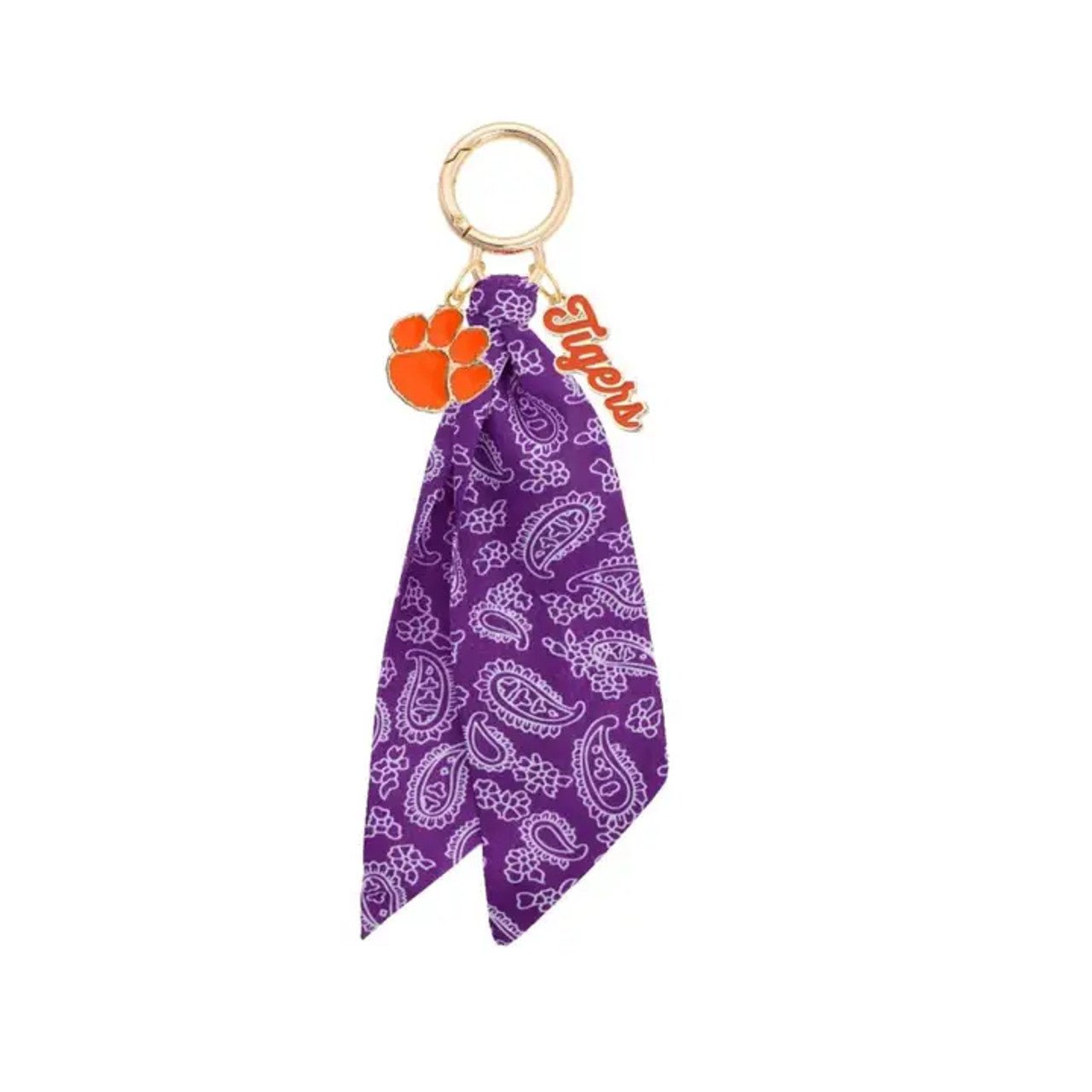 Clemson Tigers Logo Bandana Bag Charm