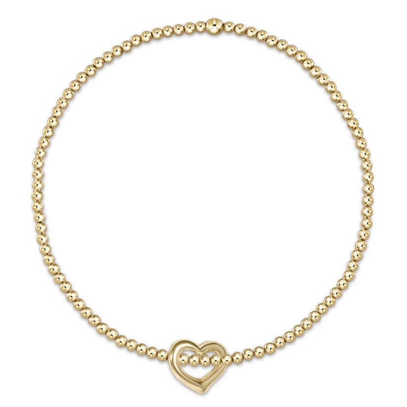 Classic Gold Bead Bracelet | 3mm Love Small | egirl | enewton