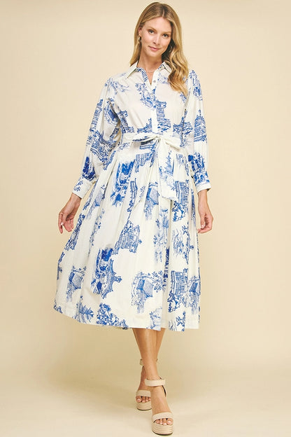 Toile de Jouy Dress