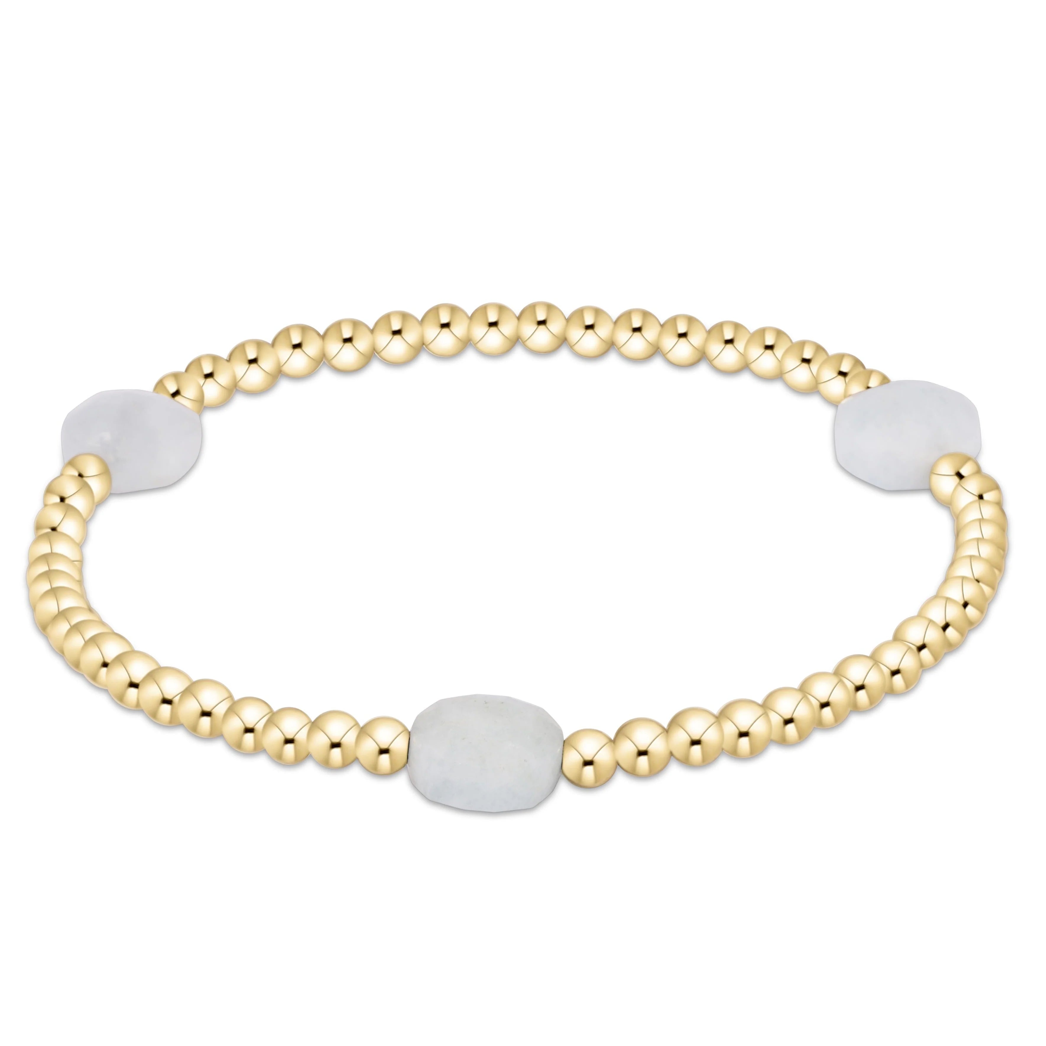 Admire Gold 3mm Bead Bracelet | enewton