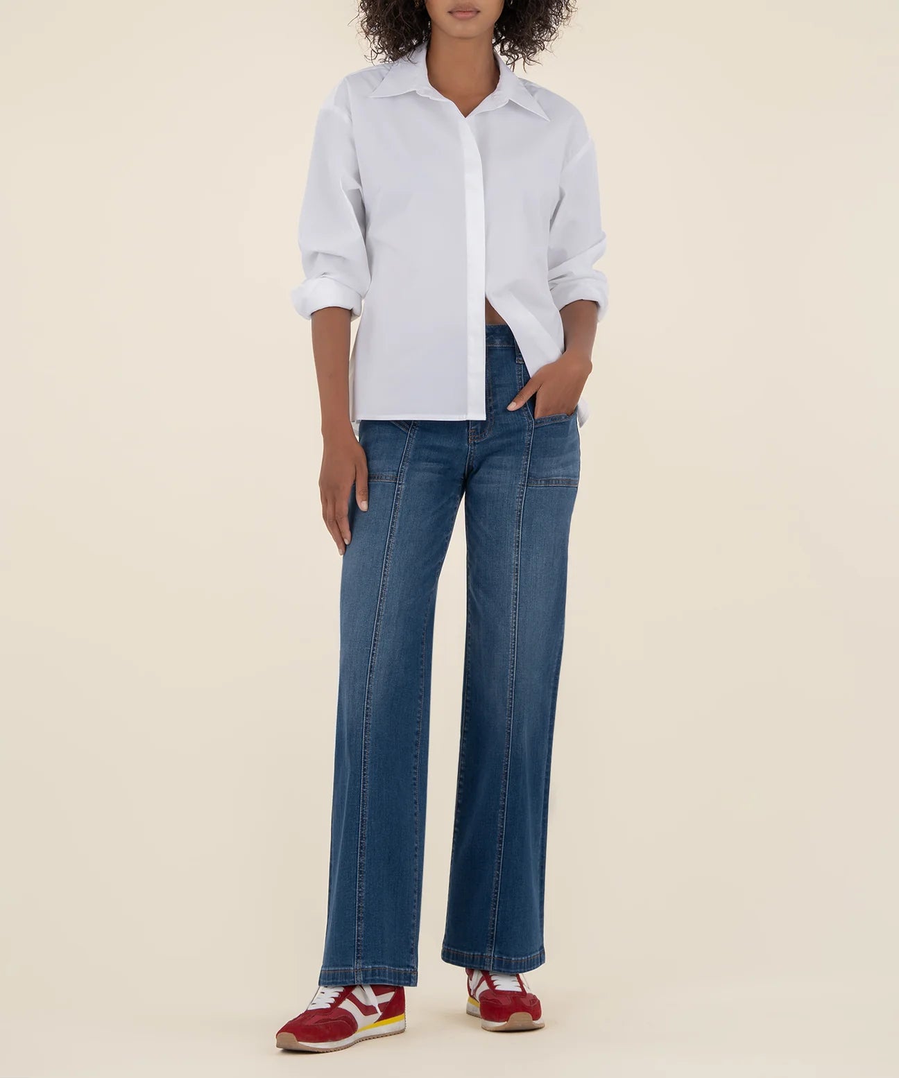 High Rise Wide Leg Jeans