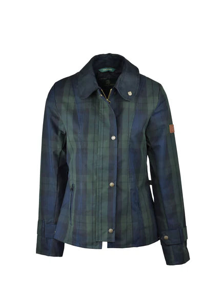 Ladies Tartan Washwax Ambre Jacket