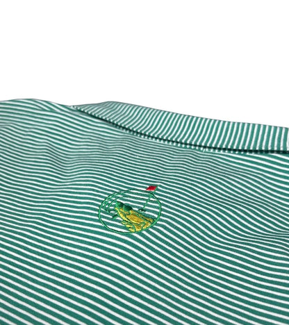 Masters Green Striped Polo