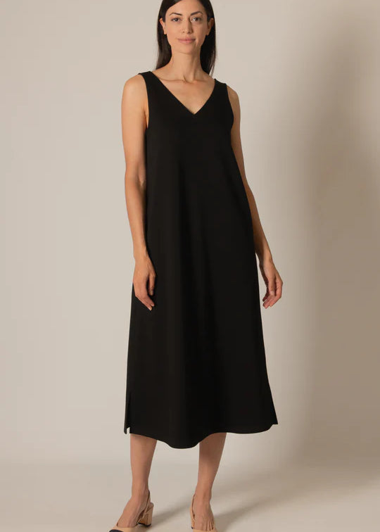 Mia V-Neck Midi Dress