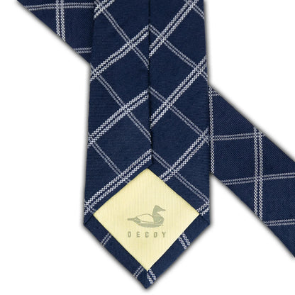 Blue Check Necktie | Dixie Decoys