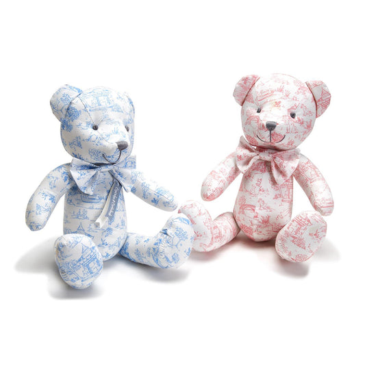 Animal Toile Pattern Stuffed Teddy Bear
